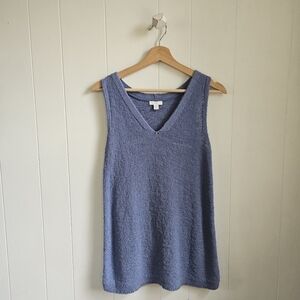 ☆ J. JILL Blue Knit Tank